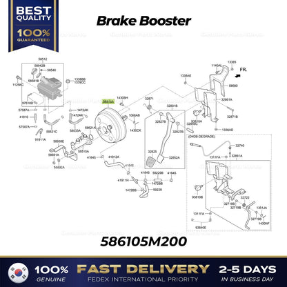 Genuine Brake Booster 586105M200 for Hyundai Mighty