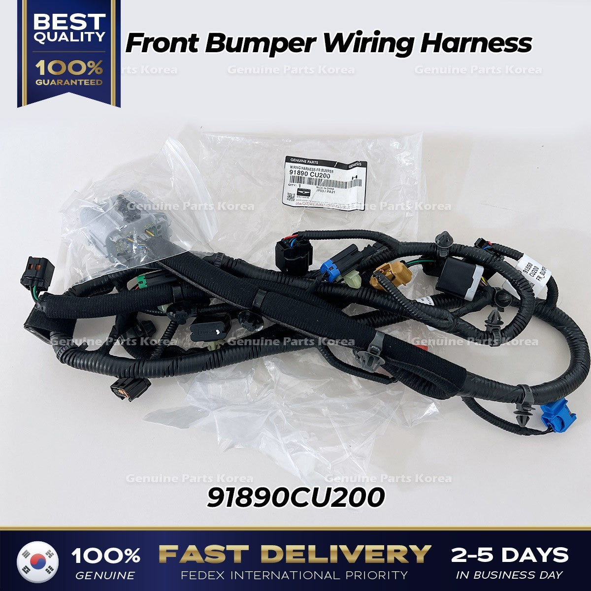 Genuine Front Bumper Wiring Harness 91890CU200 for Hyundai Genesis GV60
