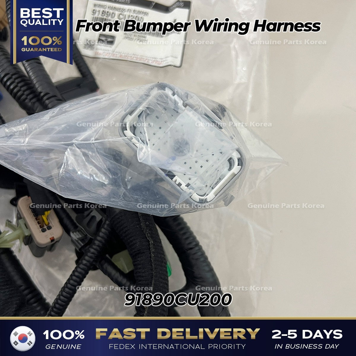 Genuine Front Bumper Wiring Harness 91890CU200 for Hyundai Genesis GV60