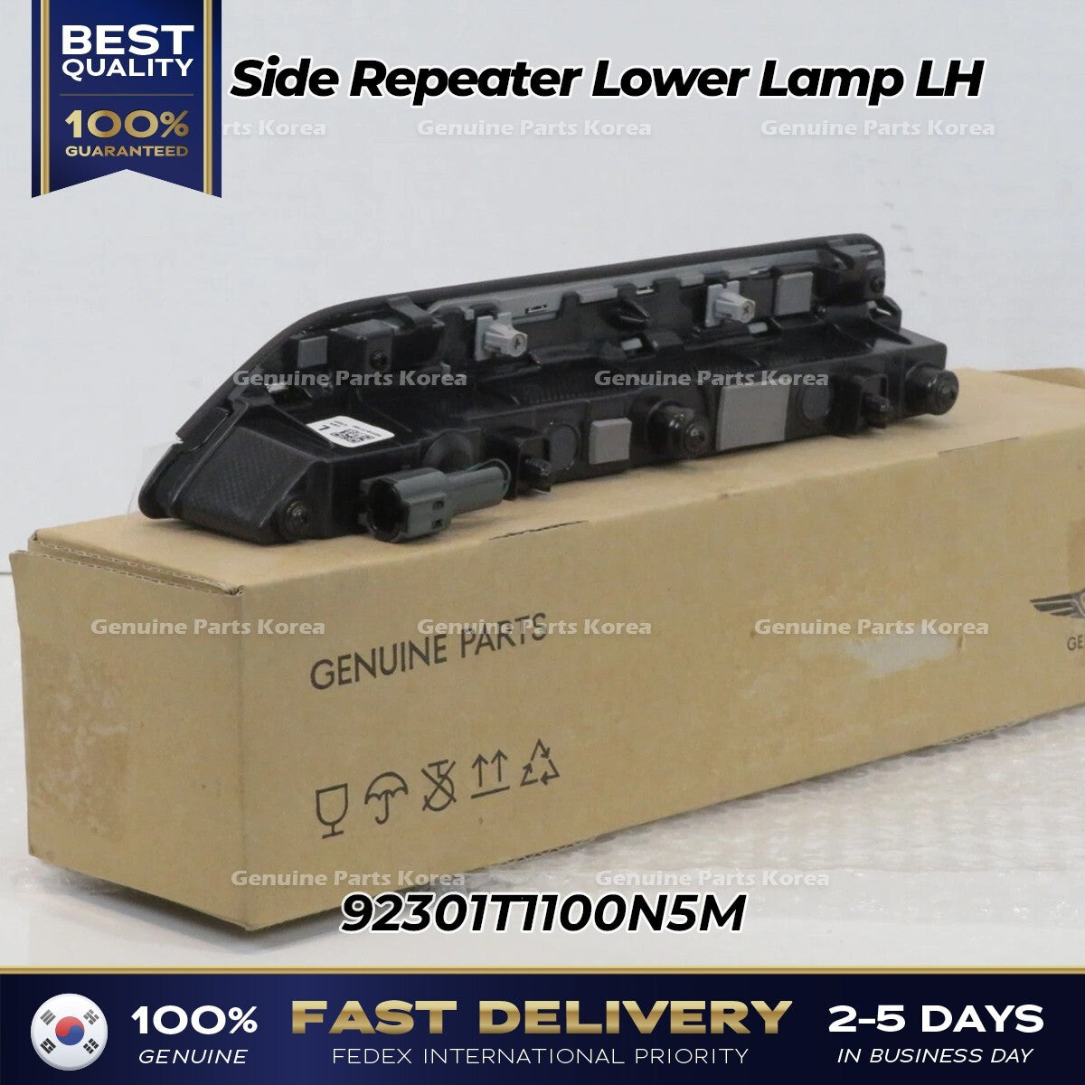Genuine Side Repeater Lower Lamp LH 92301T1100N5M for Hyundai Genesis G80