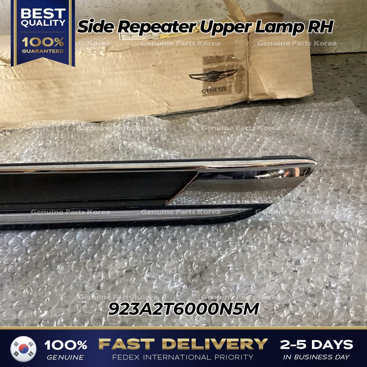Genuine Side Repeater Upper Lamp RH 923A2T6000N5M for Hyundai Genesis G80