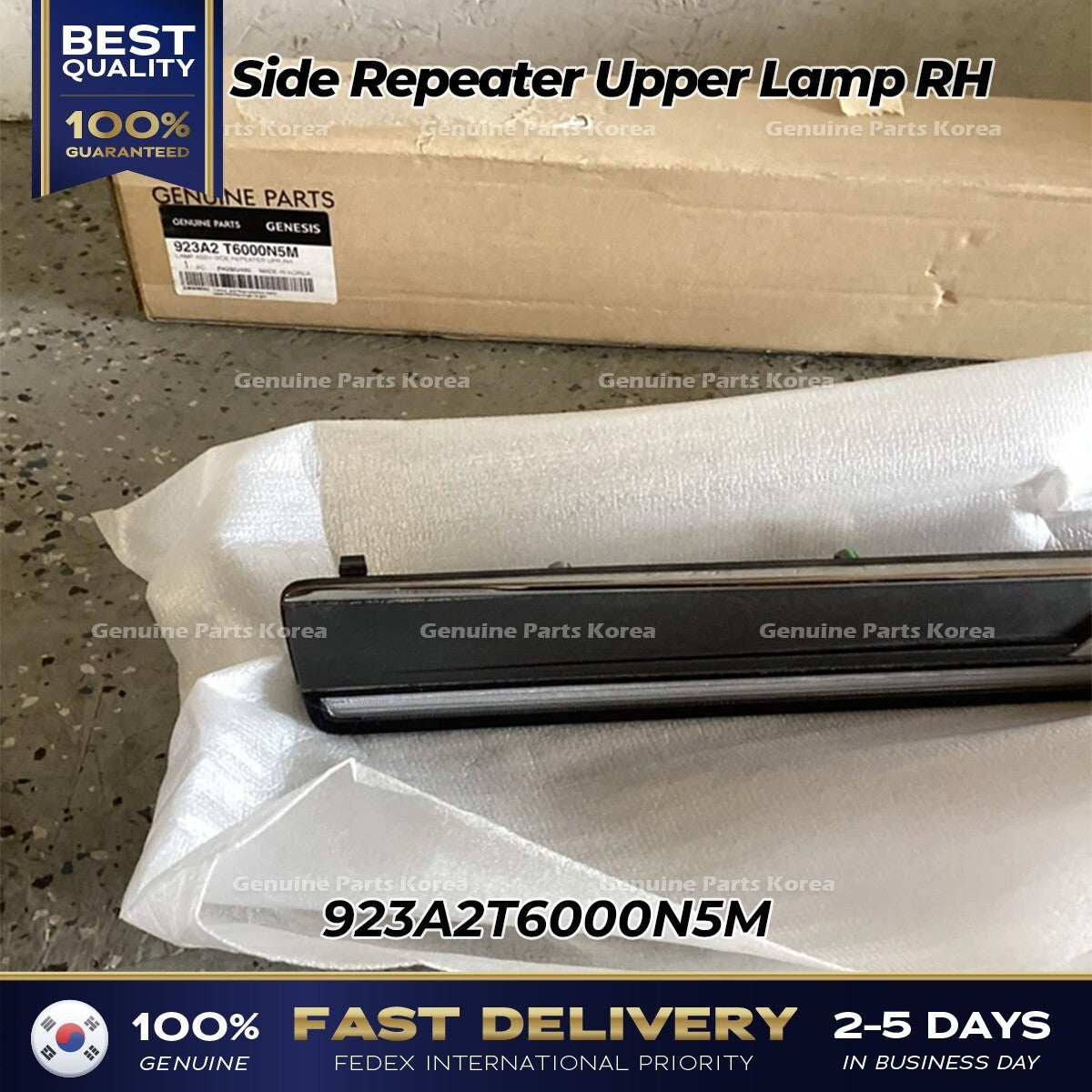 Genuine Side Repeater Upper Lamp RH 923A2T6000N5M for Hyundai Genesis G80