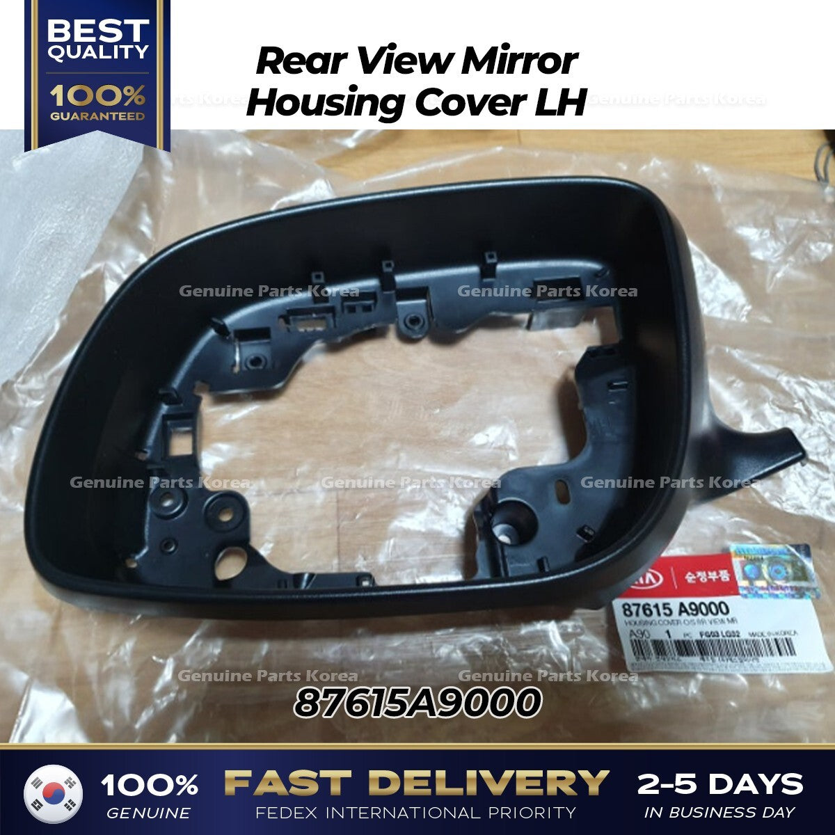 Genuine Rear View Mirror Housing Cover LH 87615A9000 for Kia Carnival