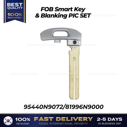 Genuine FOB Smart Key & Blanking PIC SET 95440N9072 for Hyundai Tucson