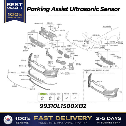 Genuine Parking Assist Ultrasonic Sensor 99310L1500XB2 for Hyundai Sonata
