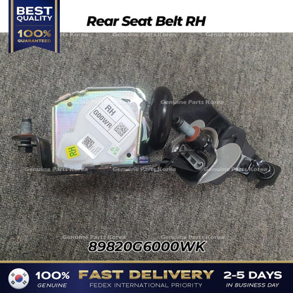 Genuine Rear Seat Belt RH 89820G6000WK for Kia Picanto
