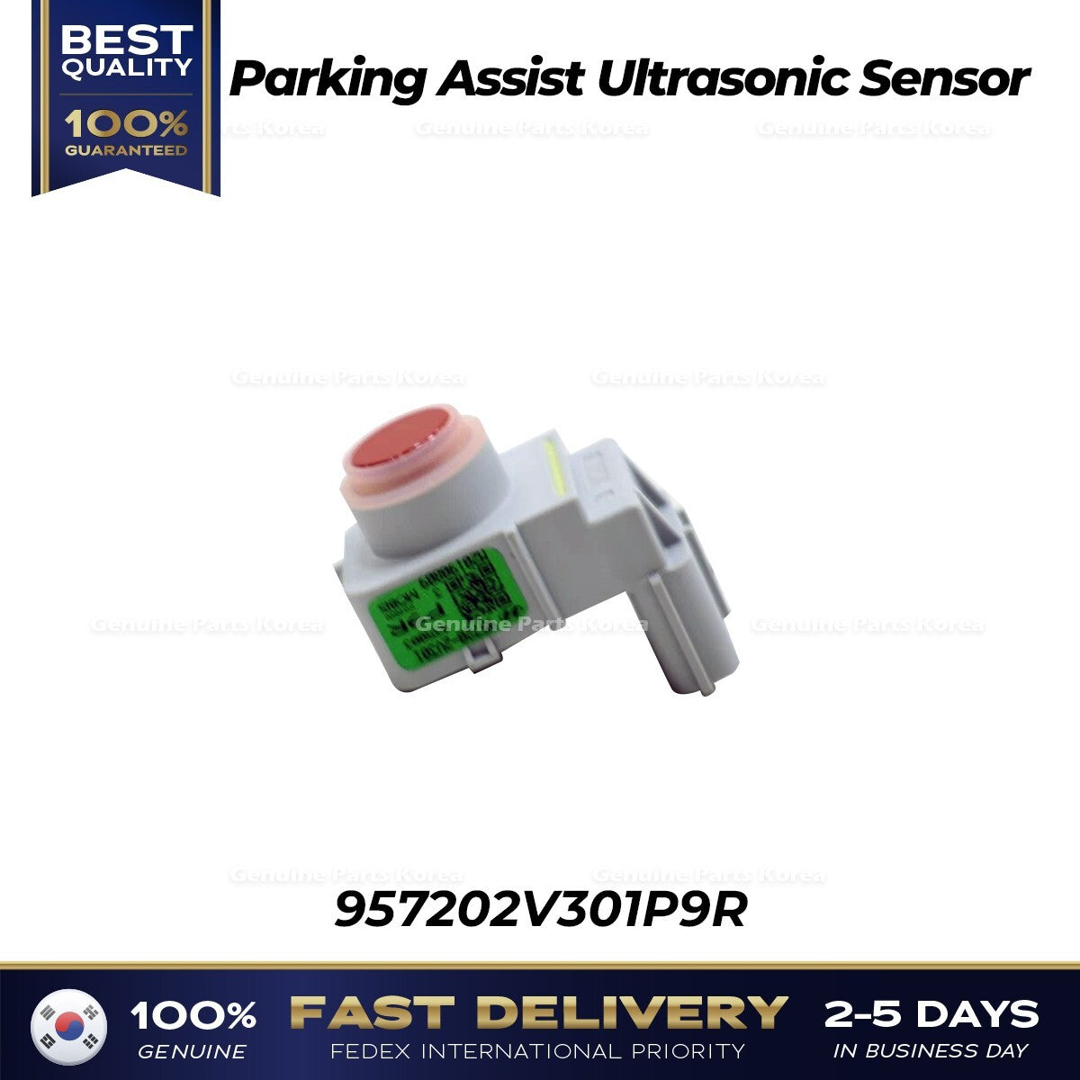 Genuine Parking Assist Ultrasonic Sensor 957202V301P9R for Hyundai Veloster