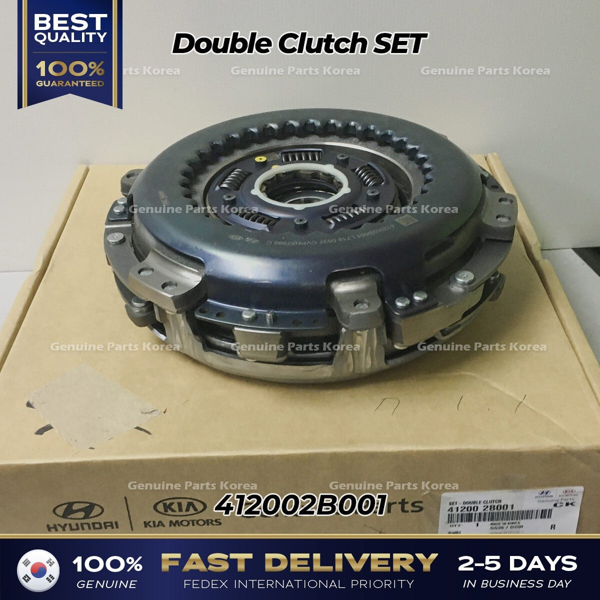 Genuine Double Clutch SET 412002B001 for Hyundai Elantra Ioniq Kia Niro