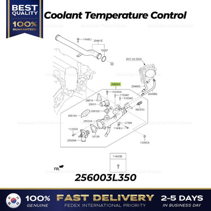Genuine Coolant Temperature Control 256003L350 for Hyundai Palisade
