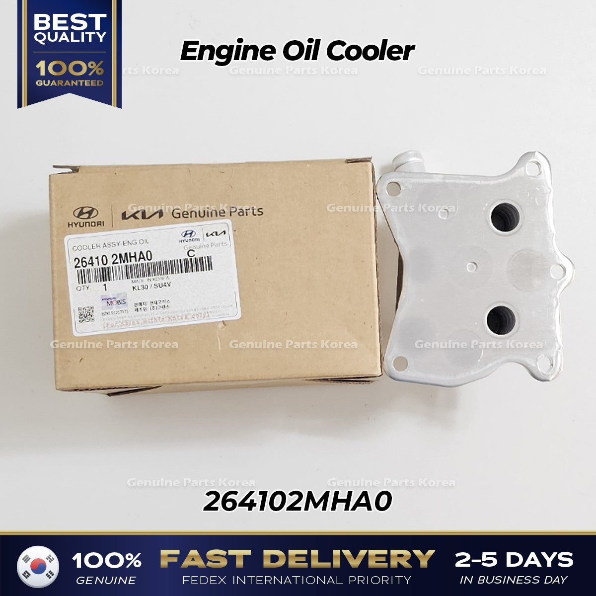 Genuine Engine Oil Cooler 264102MHA0 for Hyundai Tucson Kia Sorento