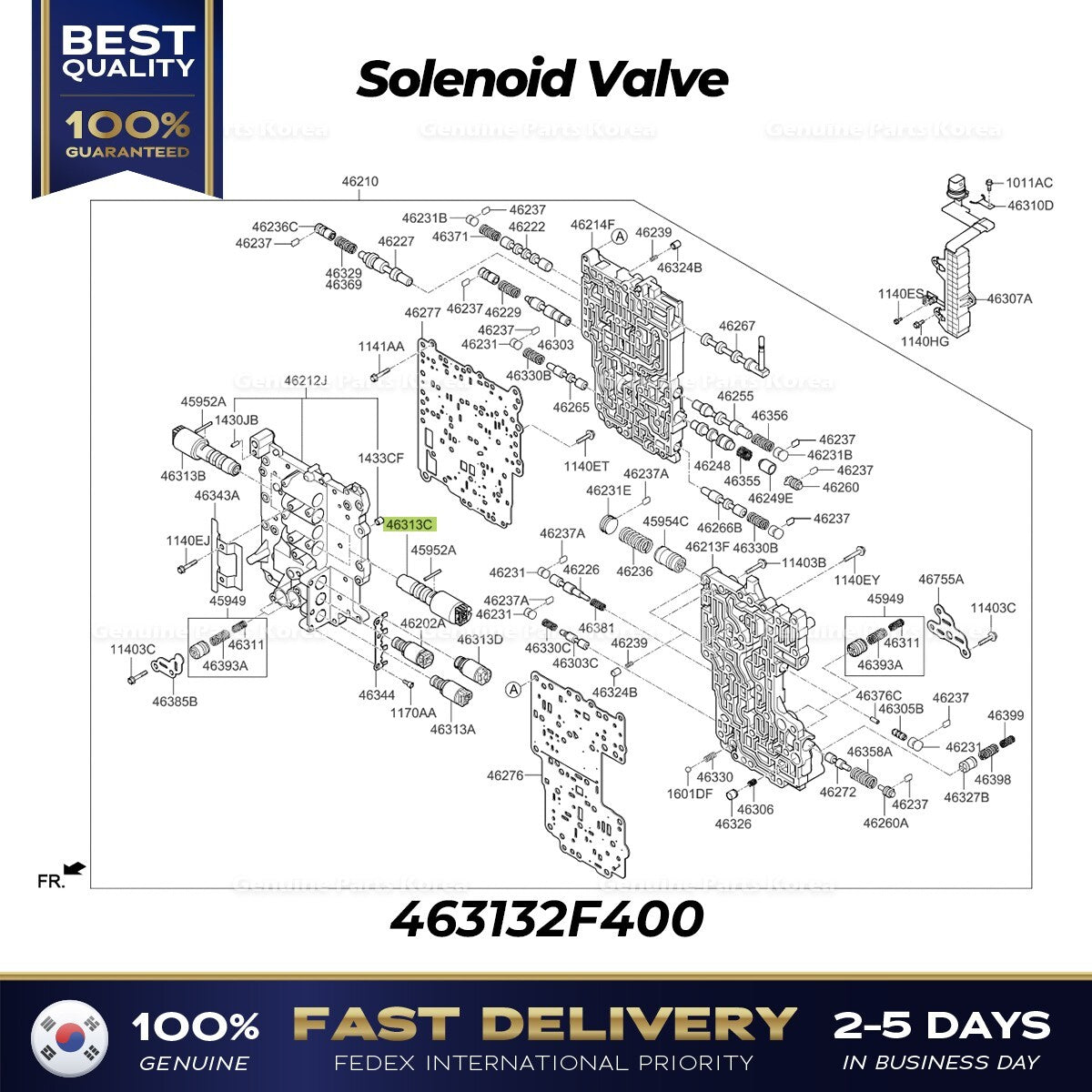 Genuine Solenoid Valve 463132F400 for Hyundai Elantra GT Tucson Kia Forte