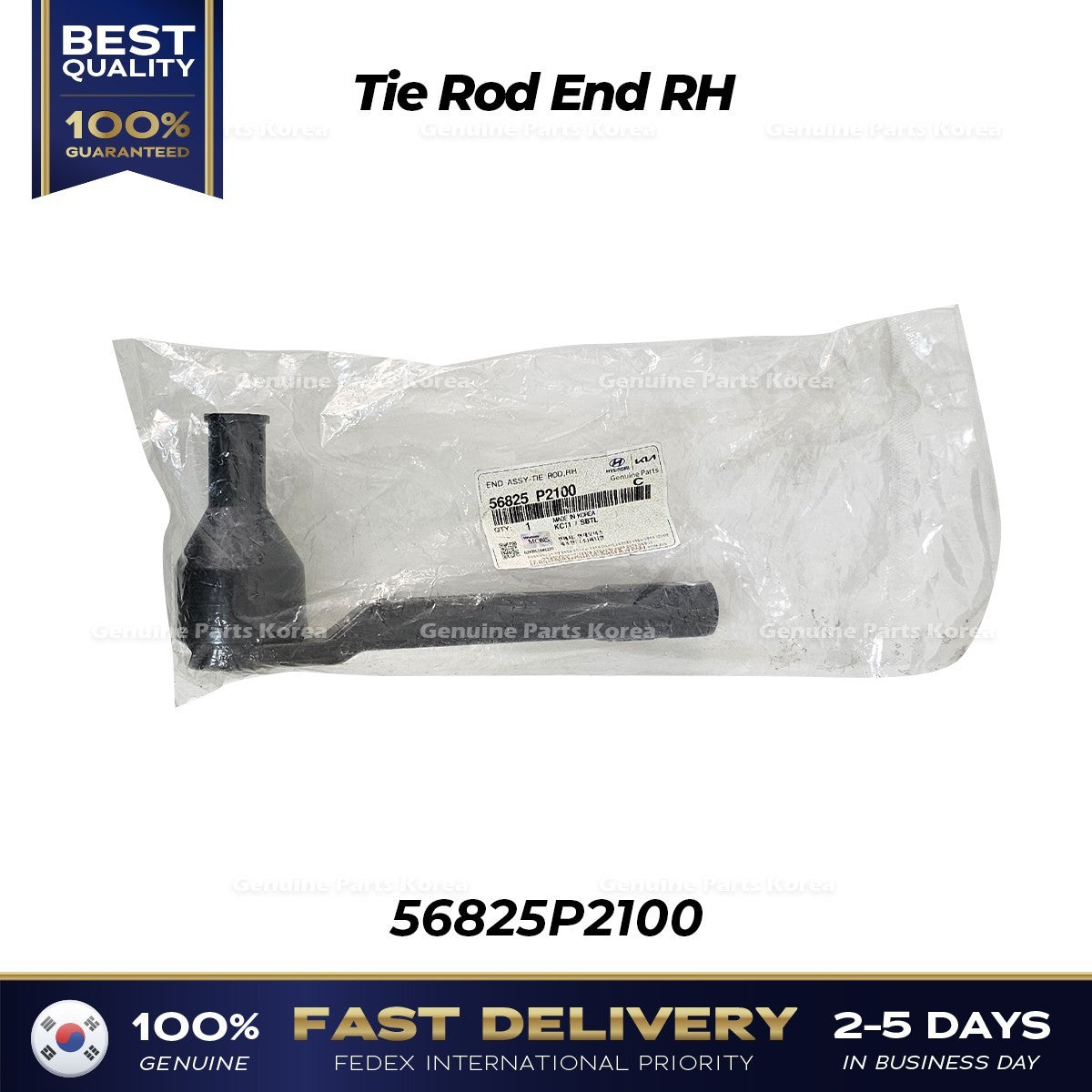 Genuine Tie Rod End RH 56825P2100 for Hyundai Santa Fe Hybrid Kia Sorento