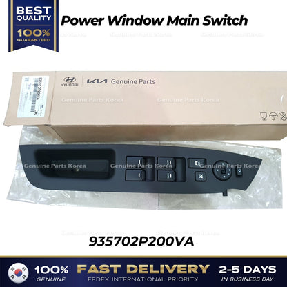 Genuine Power Window Main Switch 935702P200VA for Kia Sorento