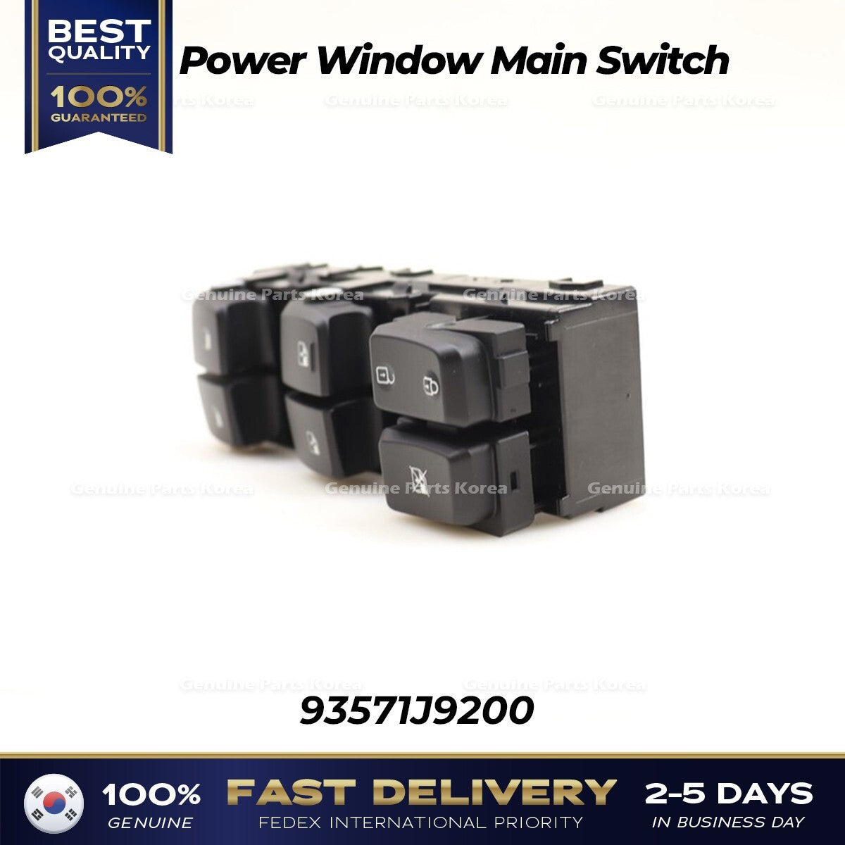 Genuine Power Window Main Switch 93571J9200 for Hyundai Kona