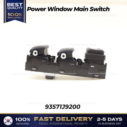 Genuine Power Window Main Switch 93571J9200 for Hyundai Kona
