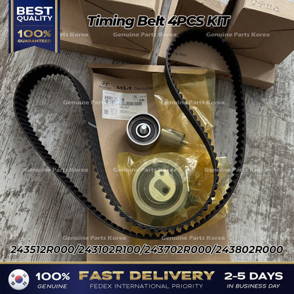 Genuine Timing Belt 4PCS KIT for Hyundai Genesis G80 Tucson Kia Sportage