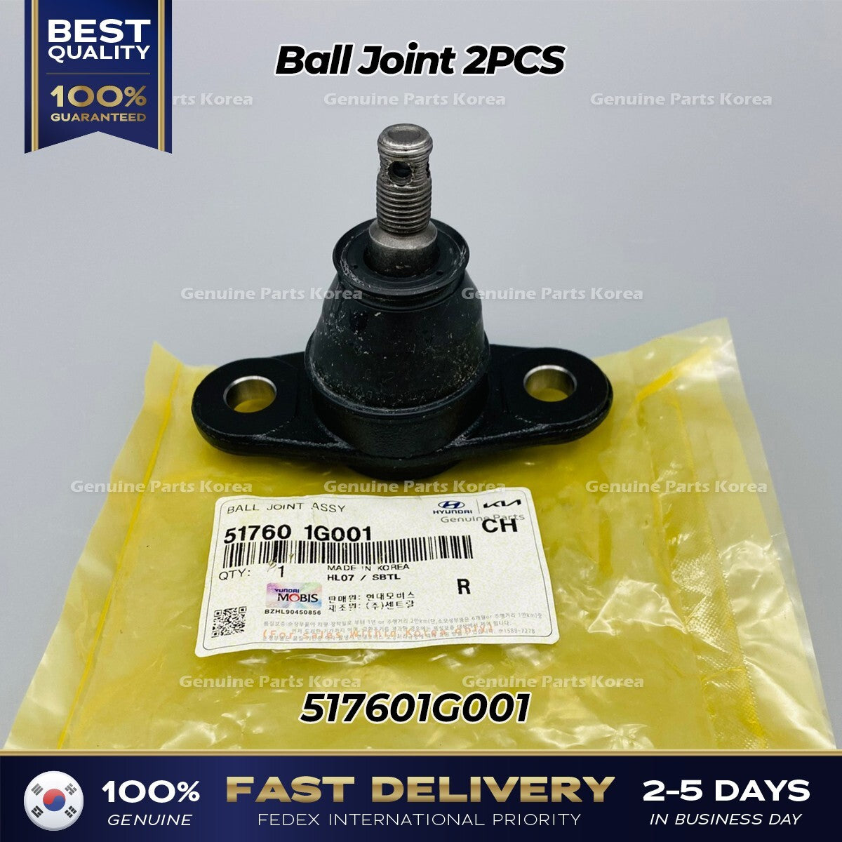 Genuine Ball Joint 2PCS 517601G001 for Hyundai Accent Kia Rio