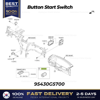 Genuine Button Start Switch 95430G5700 for Kia Niro