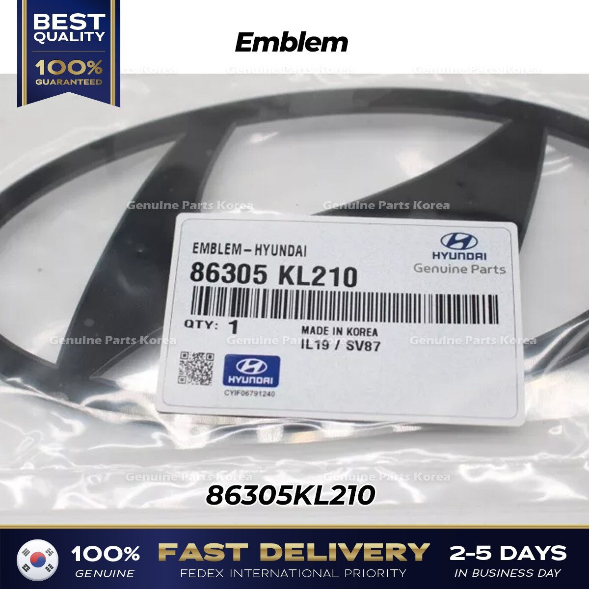 Genuine Emblem 86305KL210 for Hyundai Ioniq 6