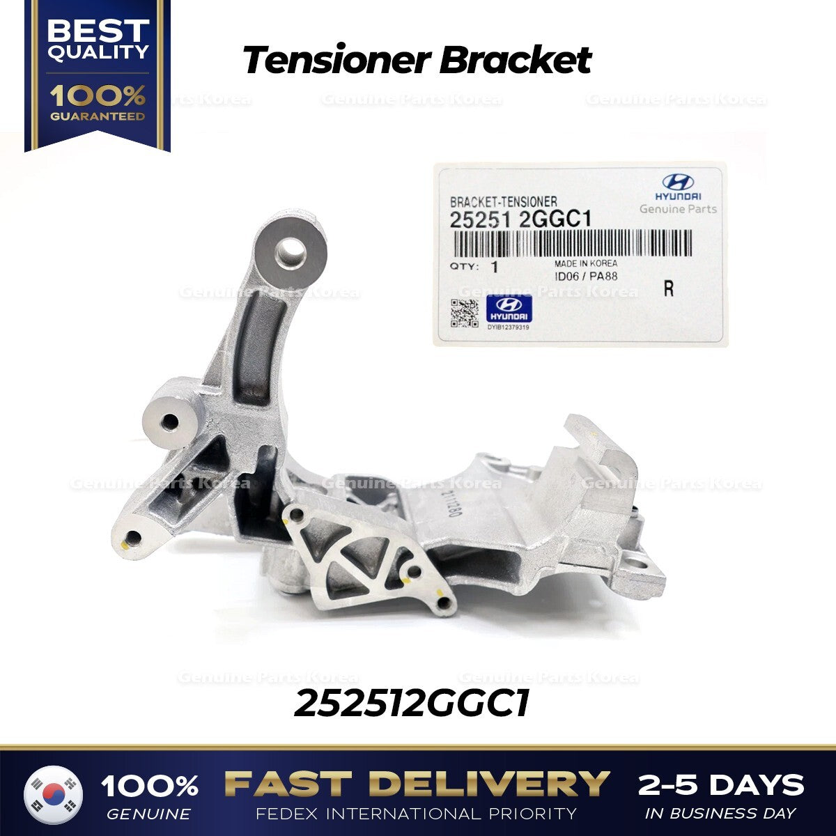 Genuine Tensioner Bracket 252512GGC1 for Hyundai Santa Fe Sonata Kia Optima