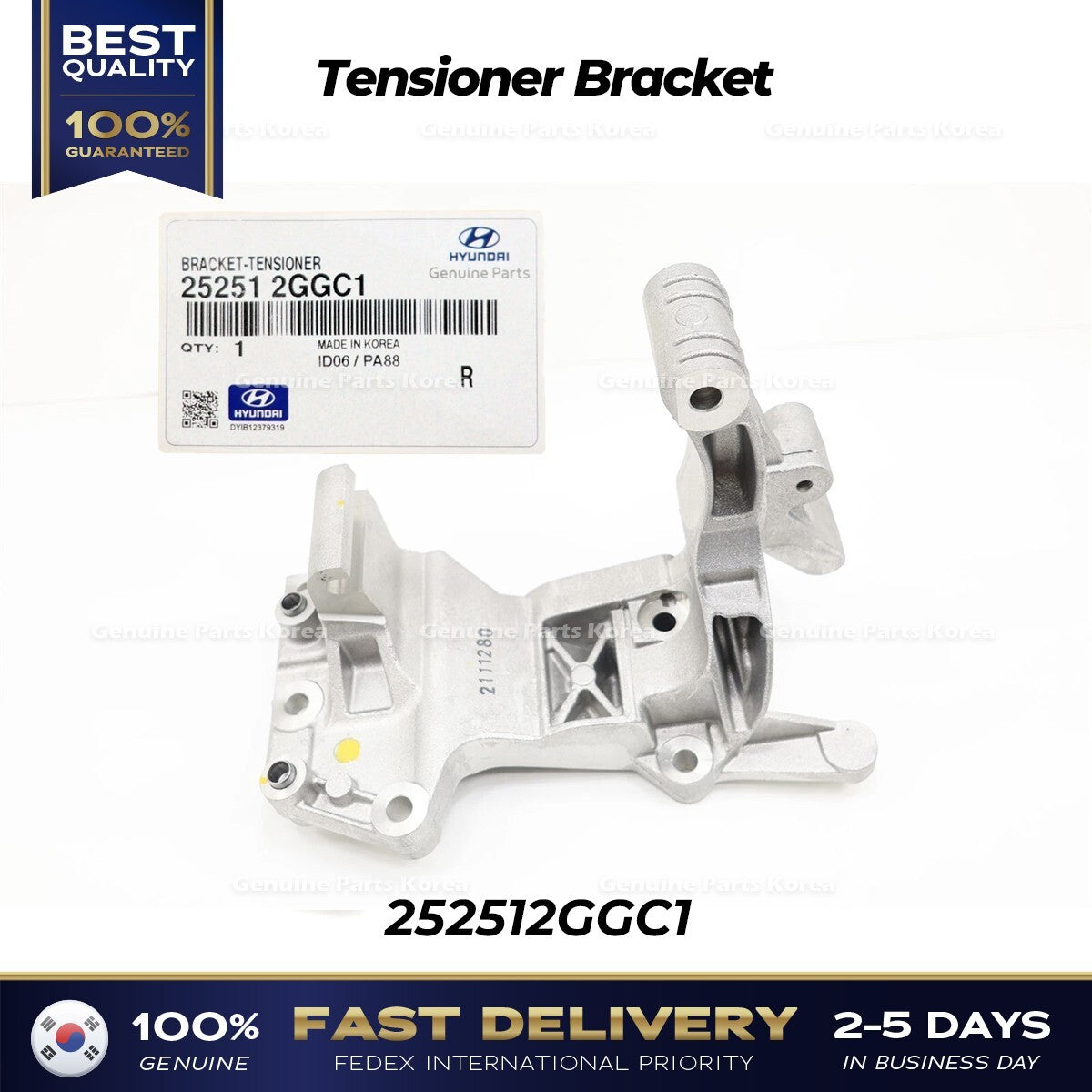 Genuine Tensioner Bracket 252512GGC1 for Hyundai Santa Fe Sonata Kia Optima