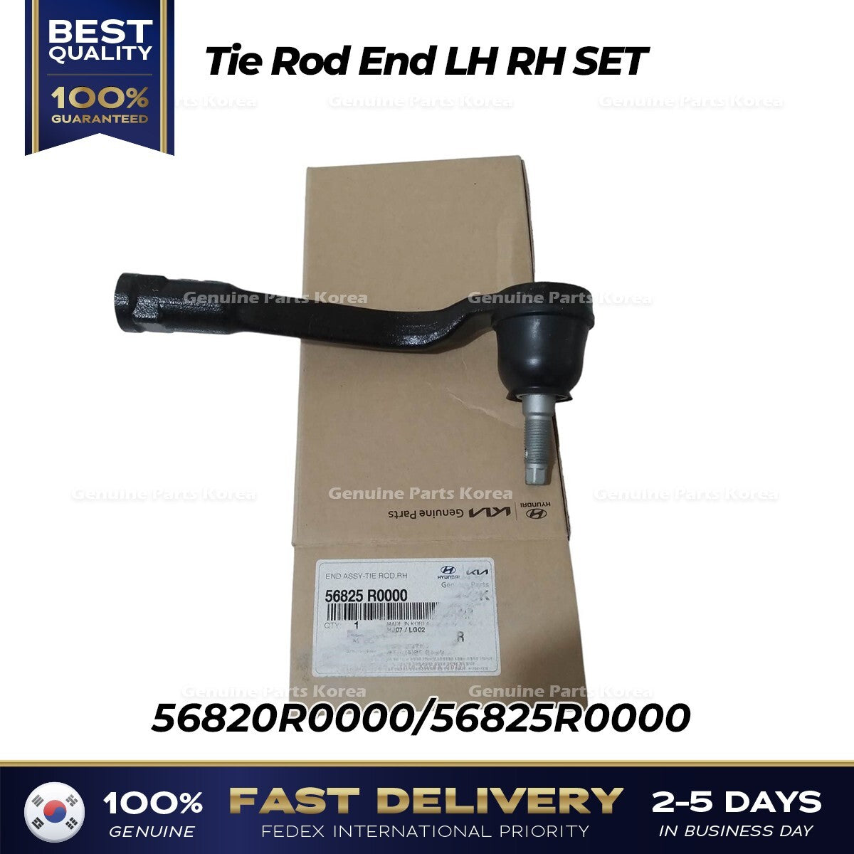 Genuine Tie Rod End LH RH SET 56820R0000 56825R0000 for Kia Carnival
