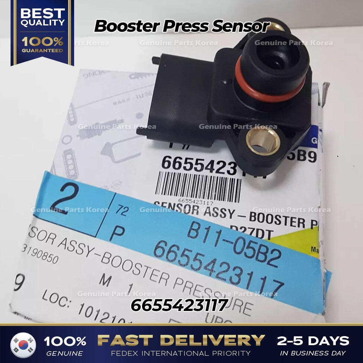 Genuine Booster Press Sensor 6655423117 for Ssangyong Rexton