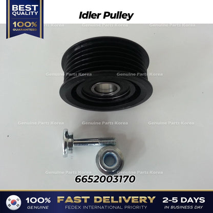 Genuine Idler Pulley 6652003170 for Ssangyong Musso Korando Rexton