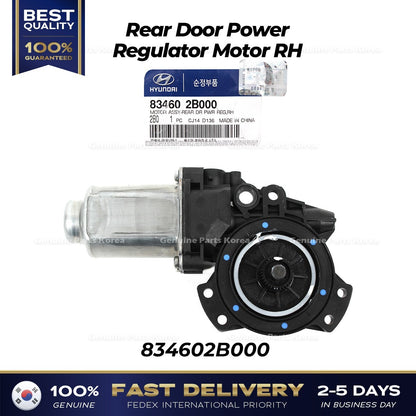 Genuine Rear Door Power Regulator Motor RH 834602B000 for Hyundai Santa Fe