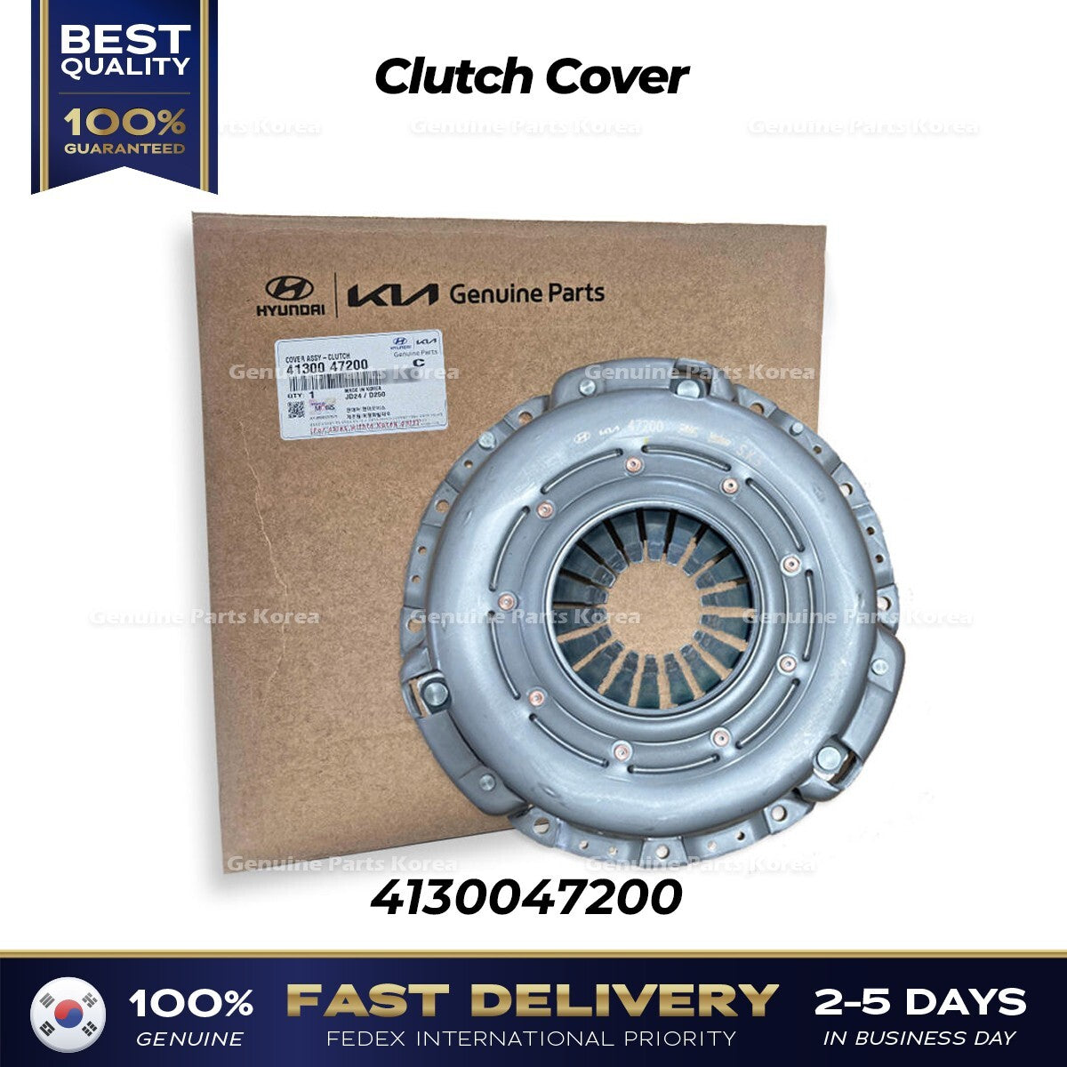 Genuine Clutch Cover 4130047200 for Hyundai Porter II Kia Bongo III