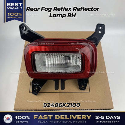 Genuine Rear Fog Reflex Reflector Lamp RH 92406K2100 for Hyundai Venue