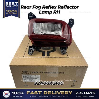 Genuine Rear Fog Reflex Reflector Lamp RH 92406K2100 for Hyundai Venue
