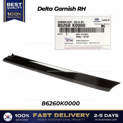 Genuine Delta Garnish RH 86260K0000 for Kia Soul