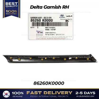 Genuine Delta Garnish RH 86260K0000 for Kia Soul