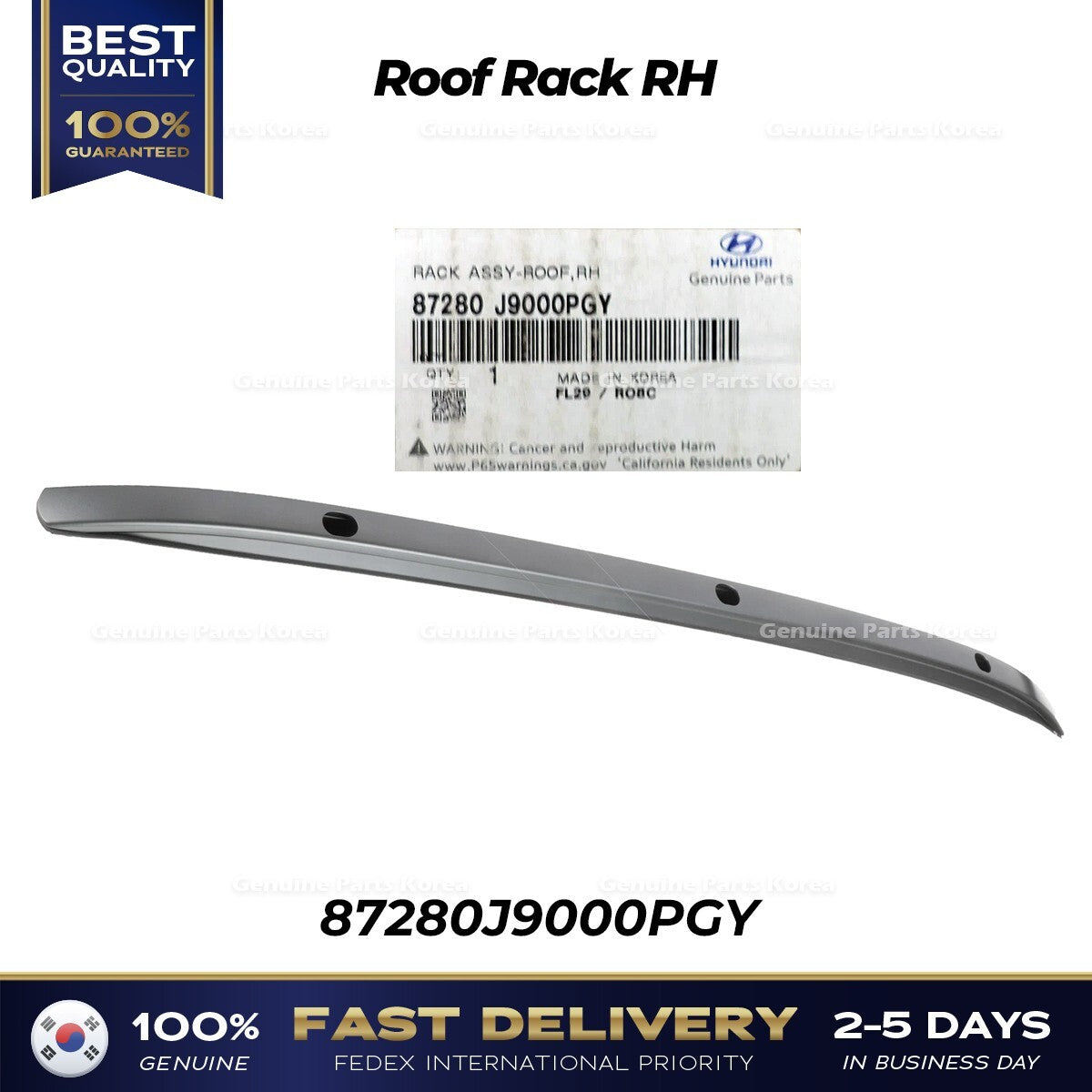 Genuine Roof Rack RH 87280J9000PGY for Hyundai Kona