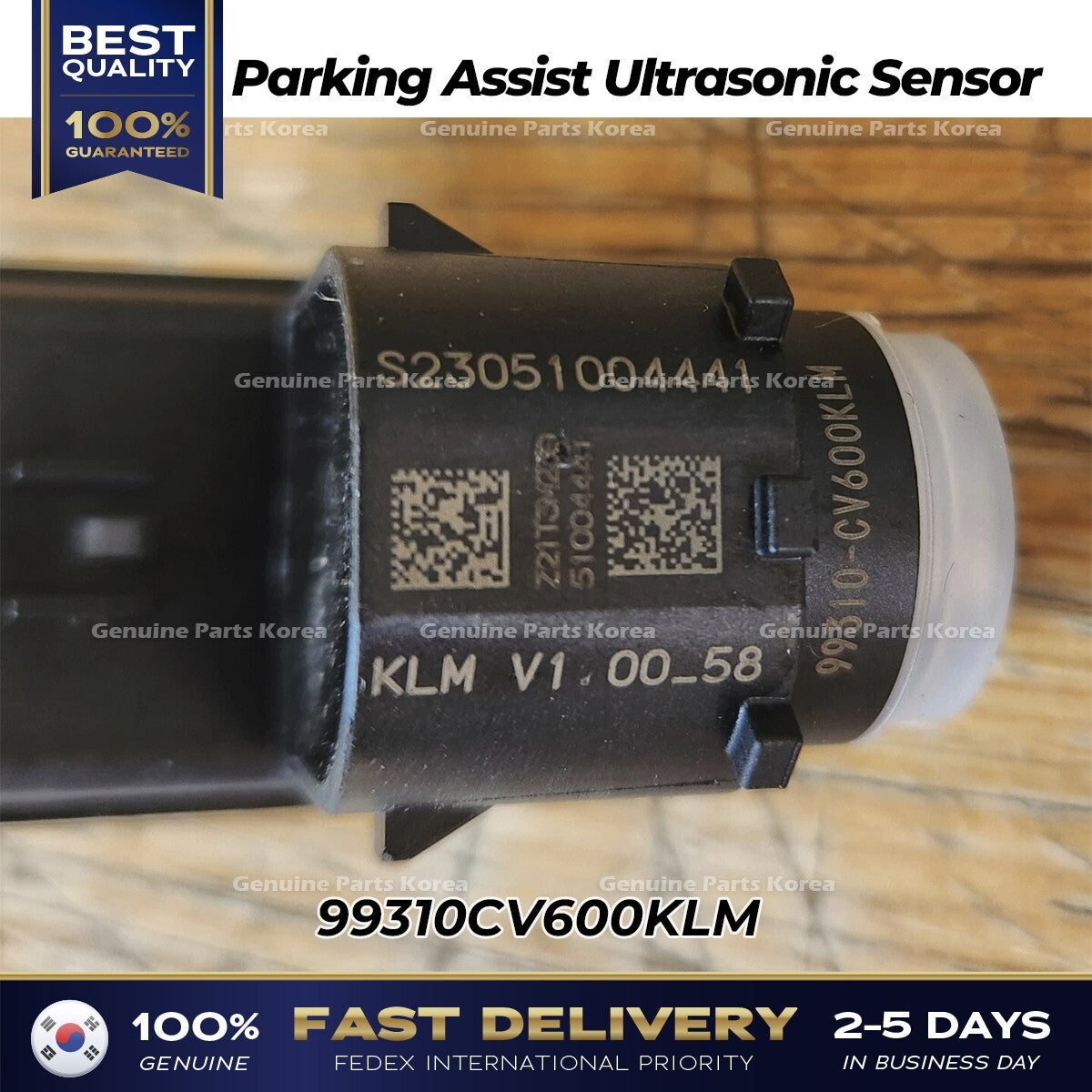 Genuine Parking Assist Ultrasonic Sensor 99310CV600KLM for Kia EV6