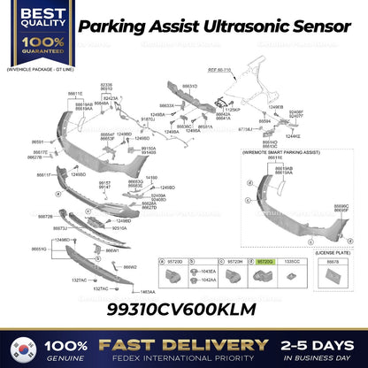 Genuine Parking Assist Ultrasonic Sensor 99310CV600KLM for Kia EV6