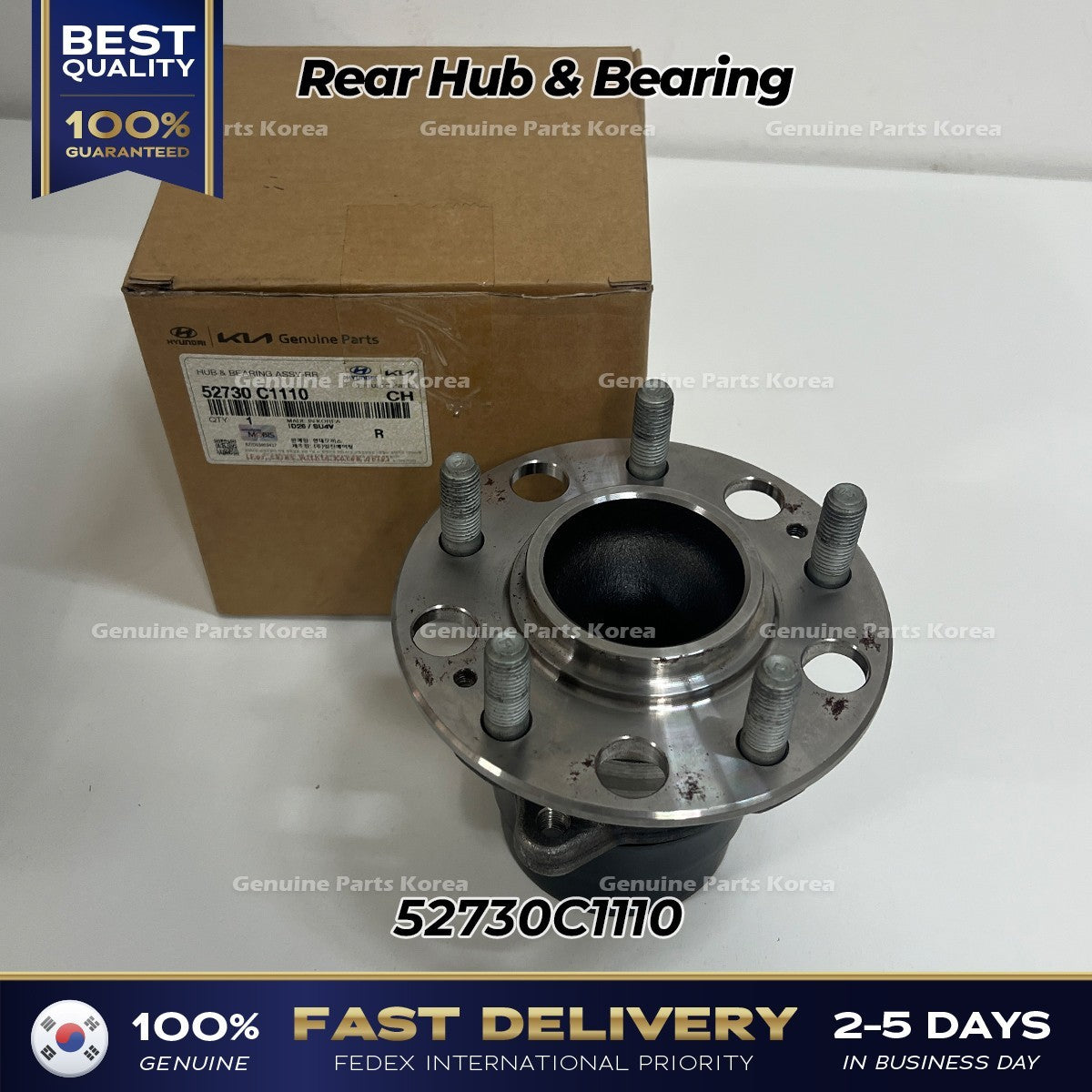 Genuine Rear Hub & Bearing 52730C1110 for Hyundai Sonata Tucson Nexo
