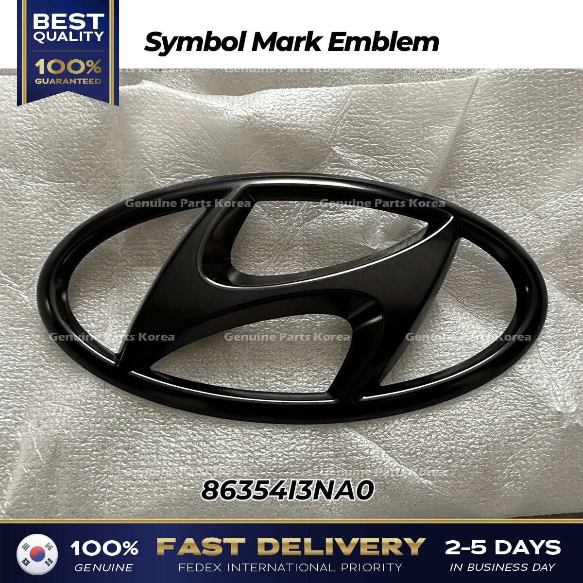 Genuine Symbol Mark Emblem 86354I3NA0 for Hyundai Kona N