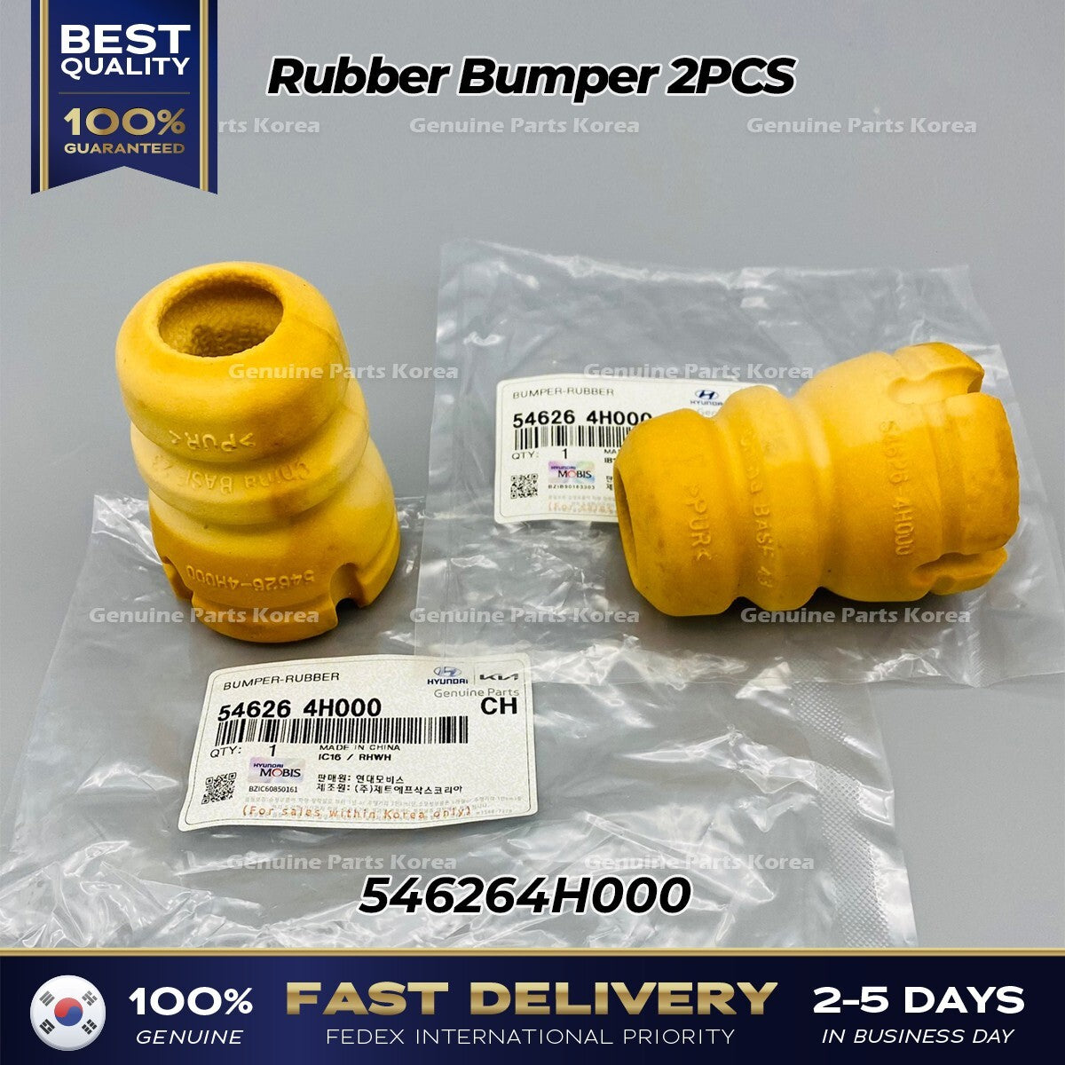 Genuine Rubber Bumper 2PCS 546264H000 for Hyundai H1 Kia Sedona