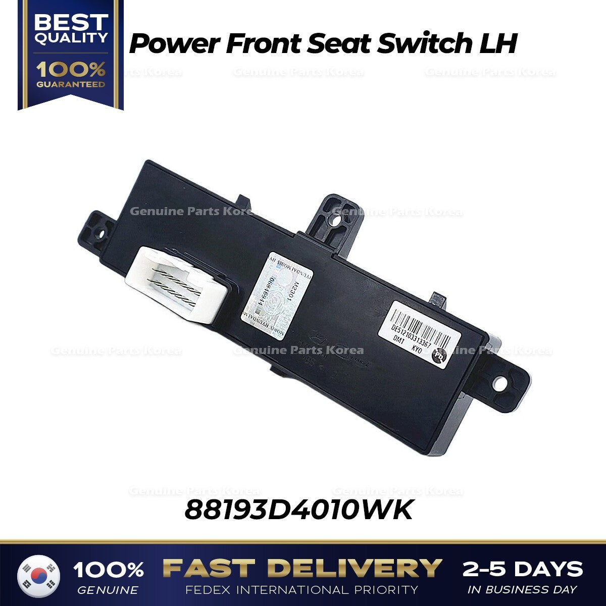 Genuine Power Front Seat Switch LH 88193D4010WK for Kia Cadenza Optima