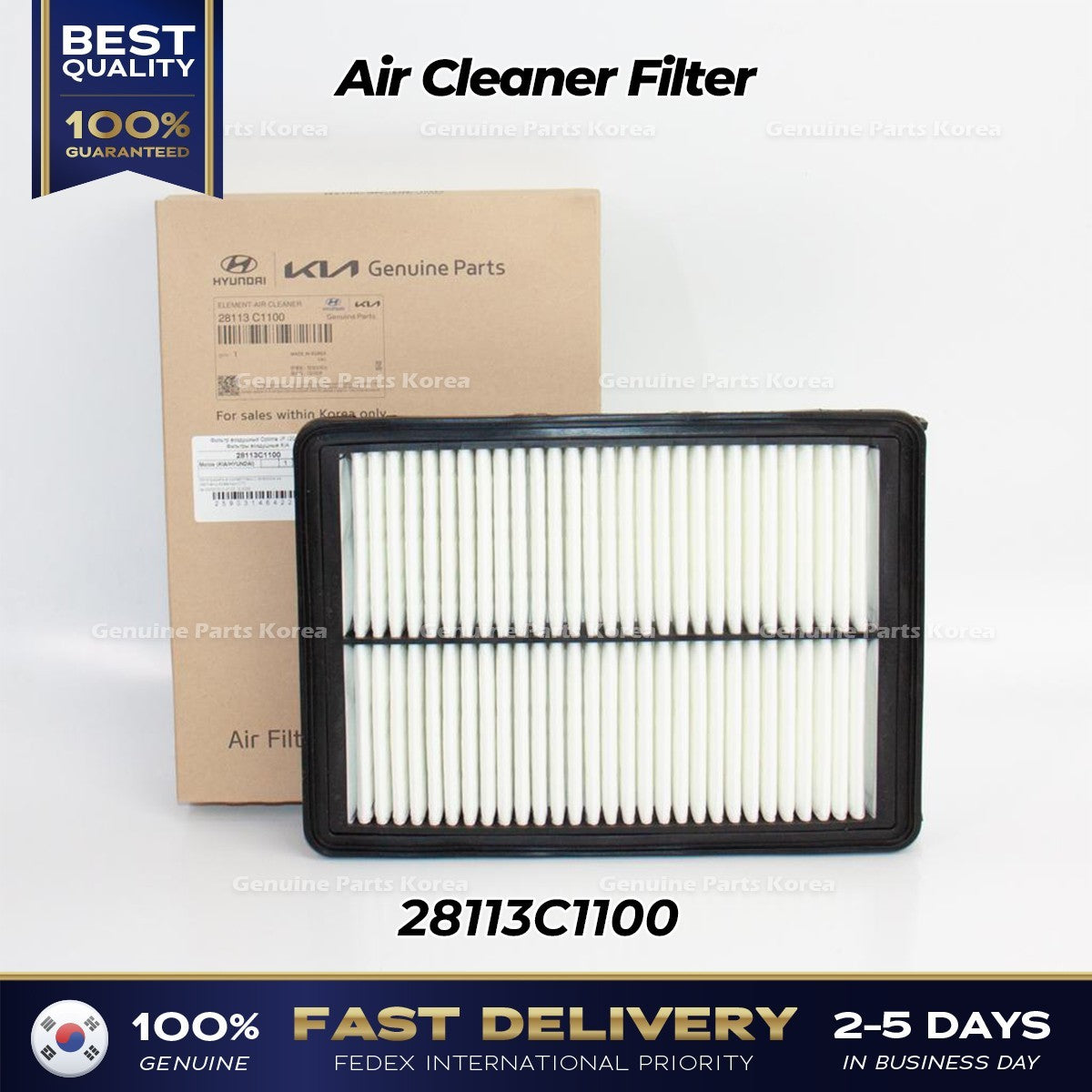 Genuine Air Cleaner Filter 28113C1100 for Hyundai Sonata Kia Optima