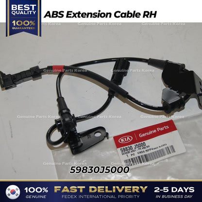 Genuine ABS Extension Cable RH 59830J5000 for Hyundai Genesis G70 Kia Stinger