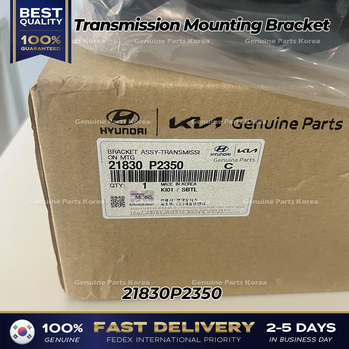 Genuine Transmission Mounting Bracket 21830P2350 for Hyundai Santa Fe