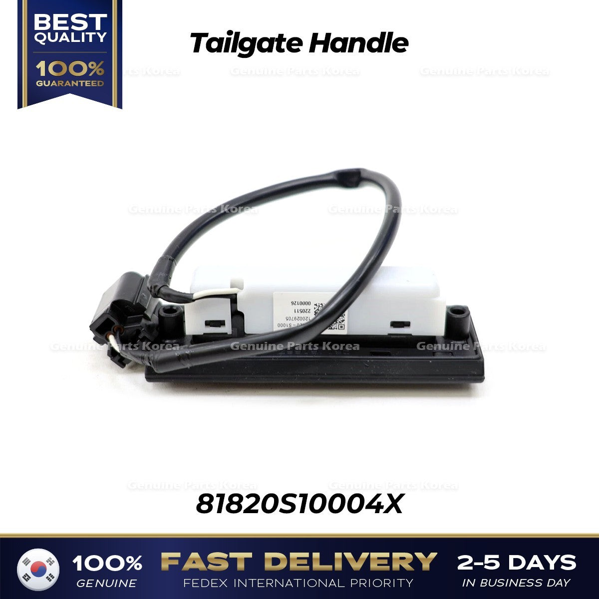 Genuine Tailgate Handle 81820S10004X for Hyundai Santa Fe