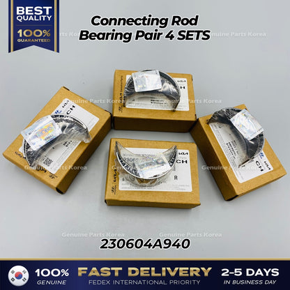 Genuine Connecting Rod Bearing Pair 4 SETS 230604A940 for Hyundai H1