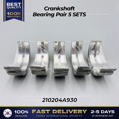 Genuine Crankshaft Bearing Pair 5 SETS 210204A930 for Hyundai H1