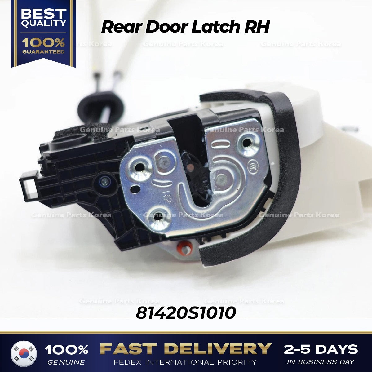 Genuine Rear Door Latch RH 81420S1010 for Hyundai Santa Fe