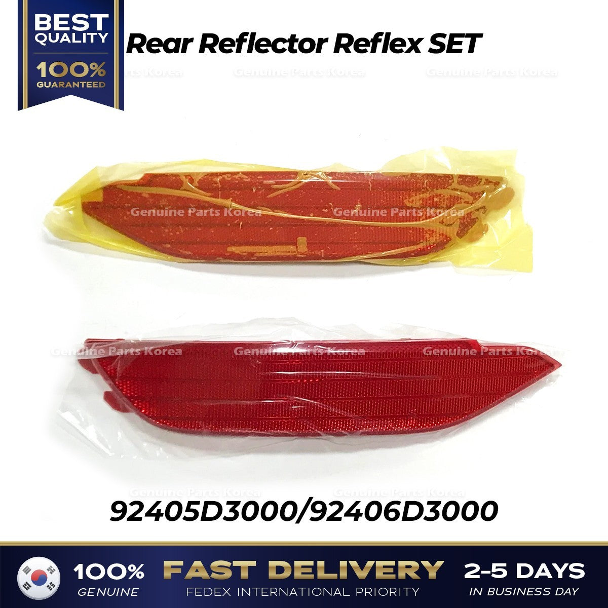 Genuine Rear Reflector Reflex SET 92405D3000 92406D3000 for Hyundai Tucson