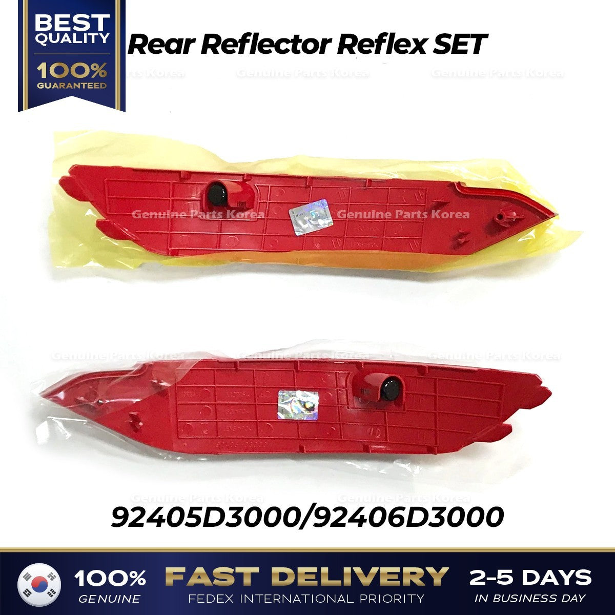 Genuine Rear Reflector Reflex SET 92405D3000 92406D3000 for Hyundai Tucson